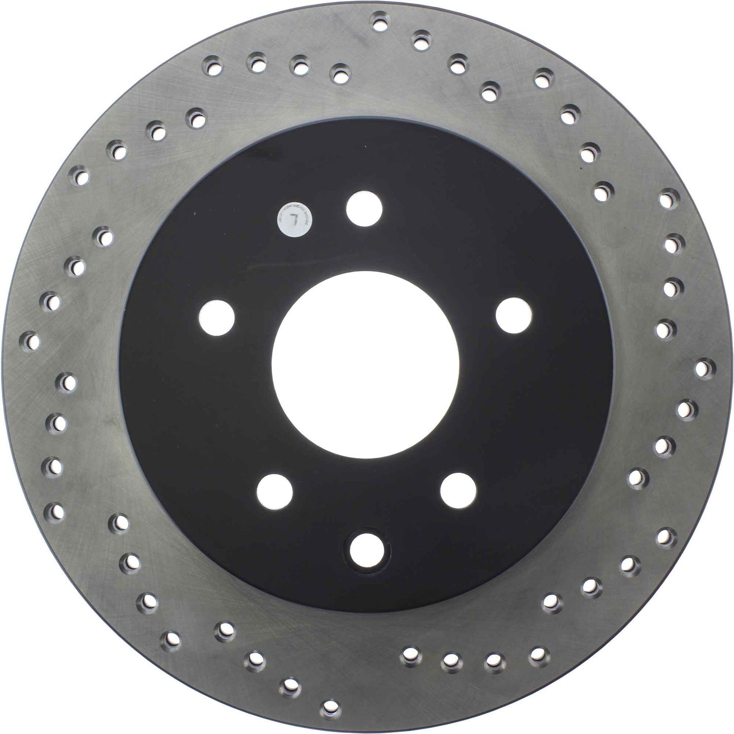 StopTech Sport Cross Drilled Brake Rotor; Rear Left