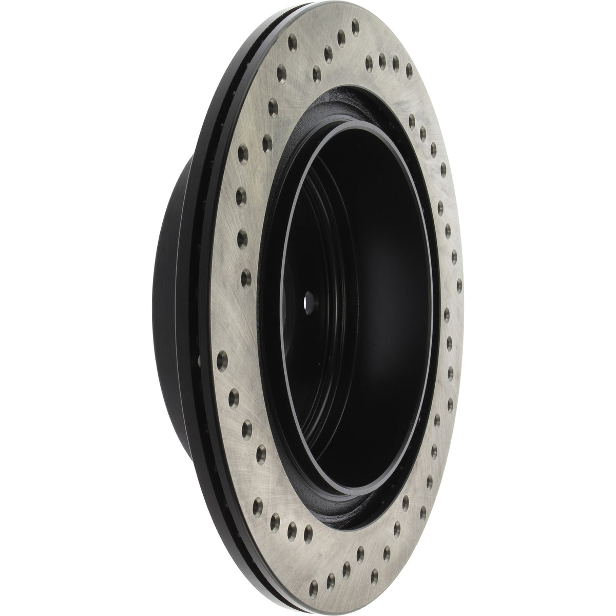 StopTech Sport Cross Drilled Brake Rotor; Rear Left
