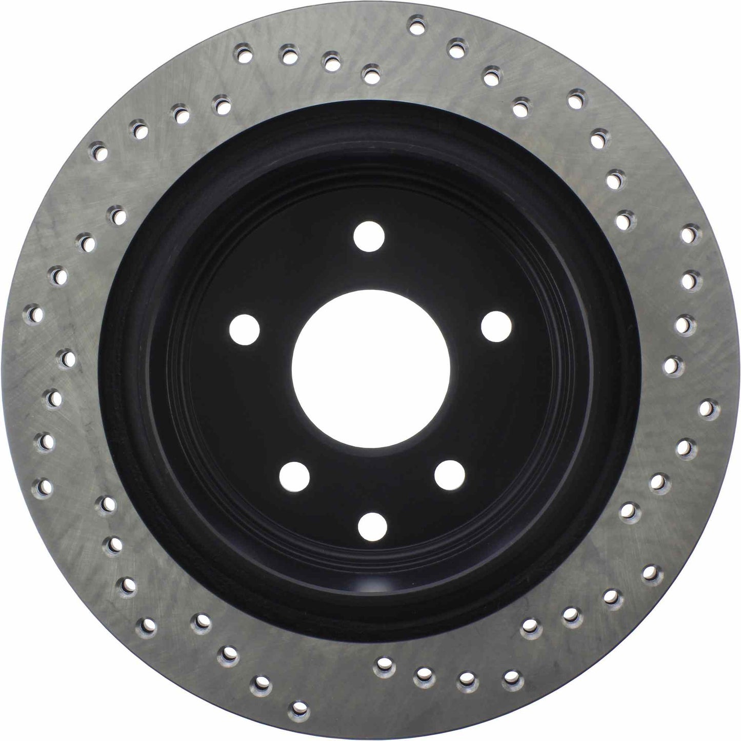 StopTech Sport Cross Drilled Brake Rotor; Rear Right