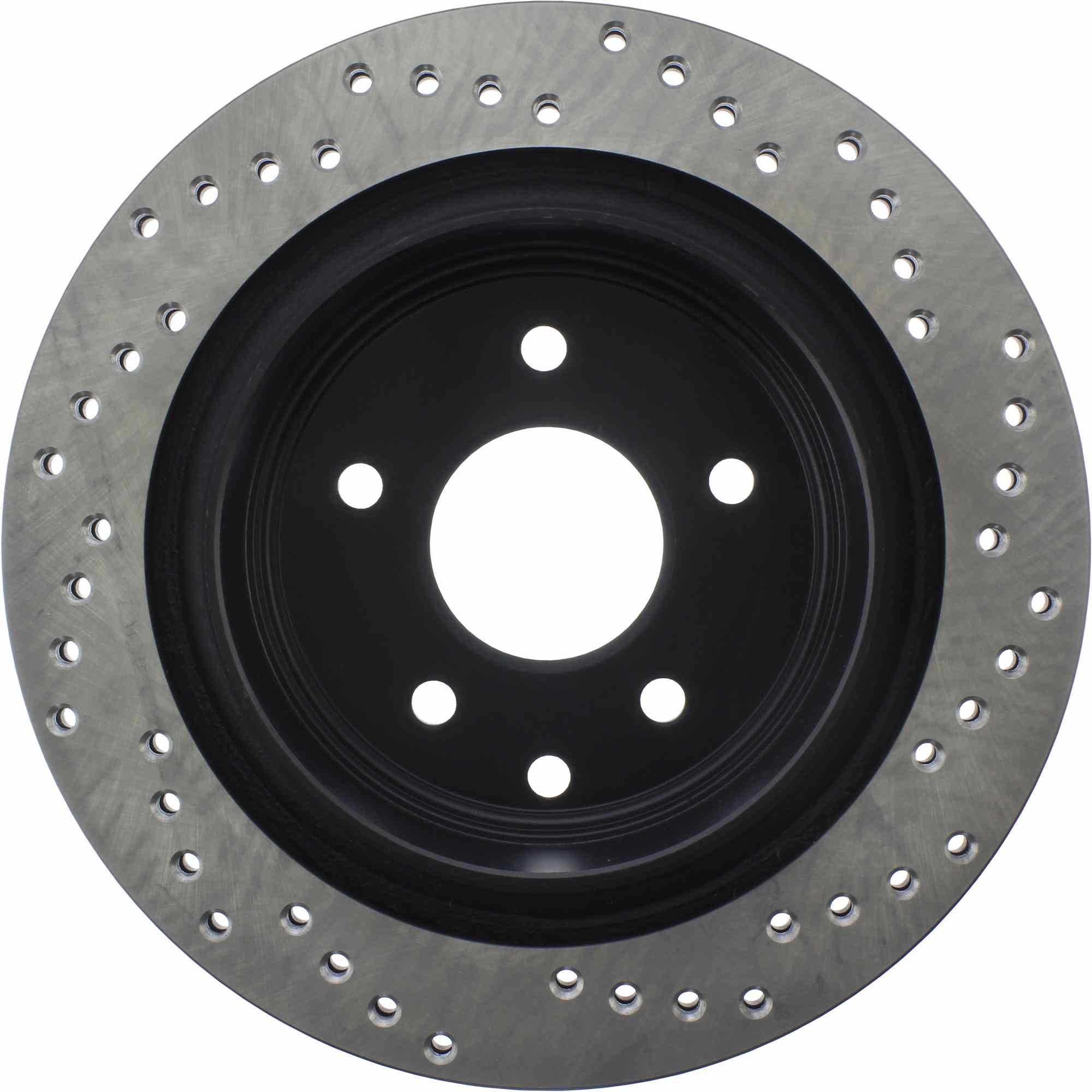 StopTech Sport Cross Drilled Brake Rotor; Rear Right