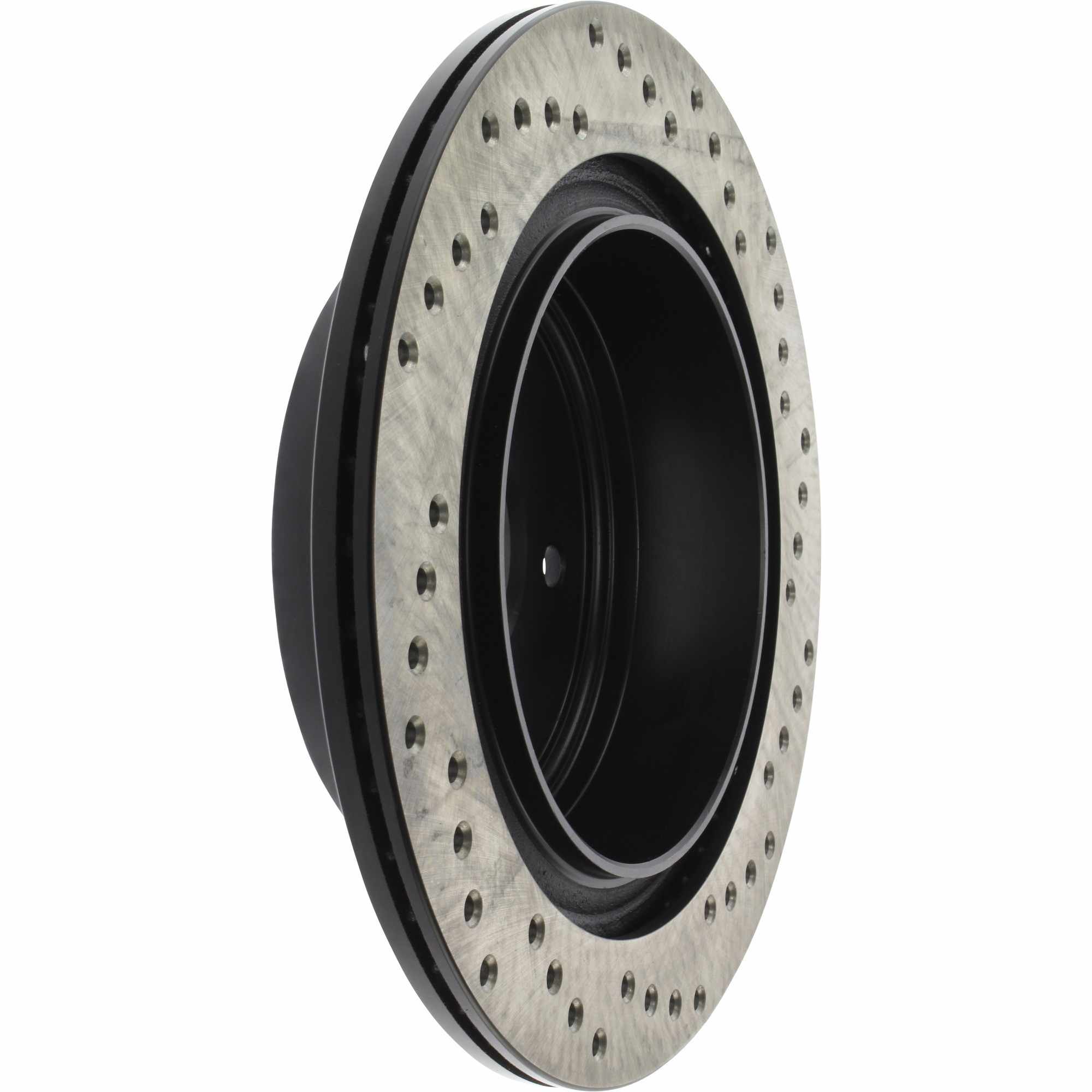 StopTech Sport Cross Drilled Brake Rotor; Rear Right