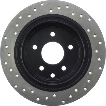StopTech Sport Cryo Cross Drilled Brake Rotor; Rear Left