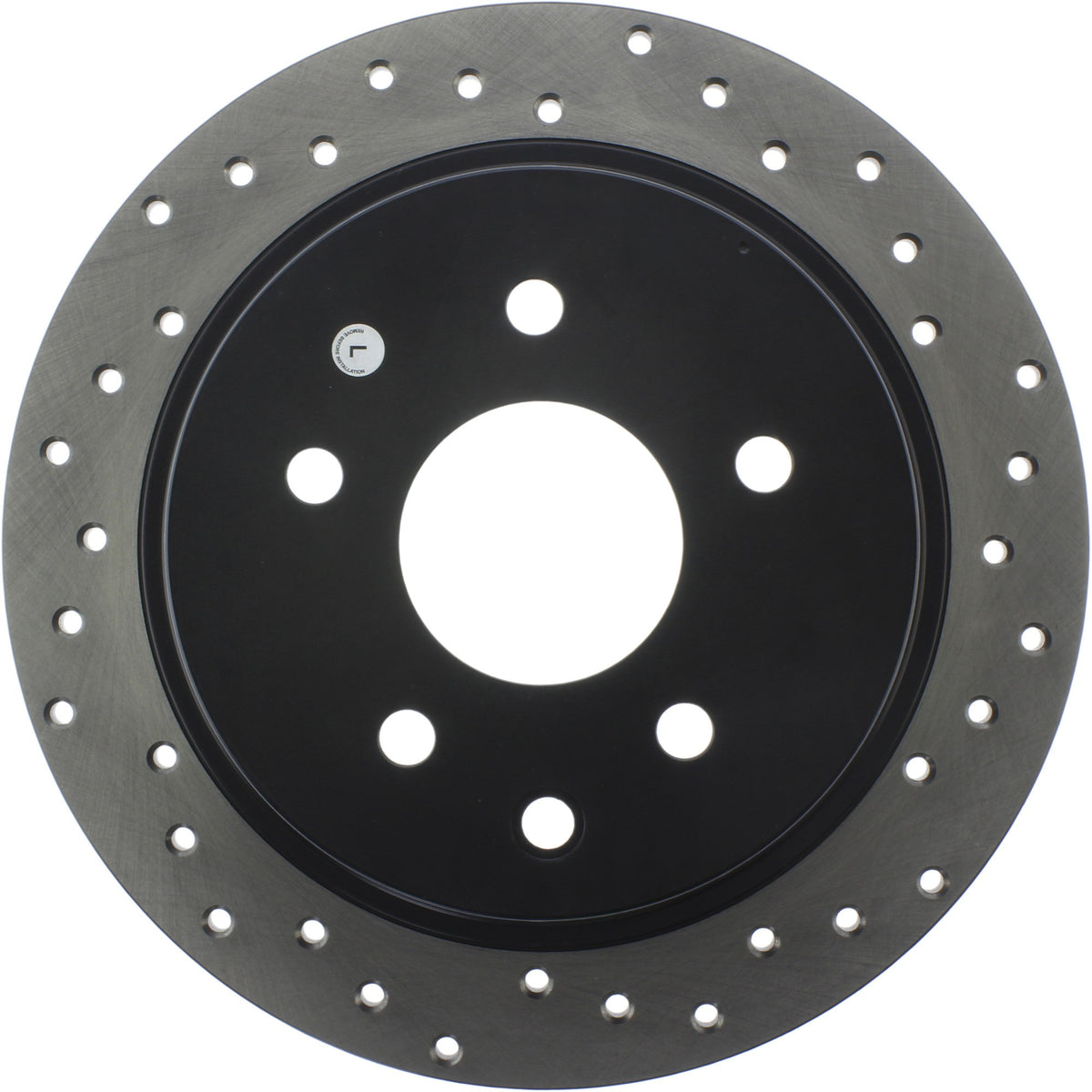 StopTech Sport Cryo Cross Drilled Brake Rotor; Rear Left