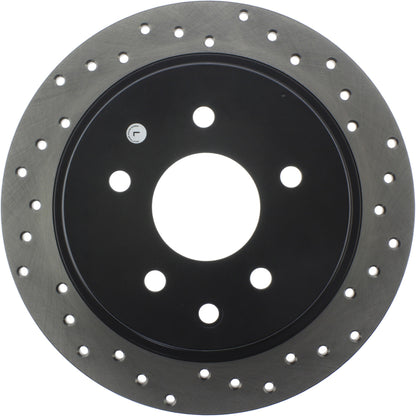 StopTech Sport Cryo Cross Drilled Brake Rotor; Rear Left