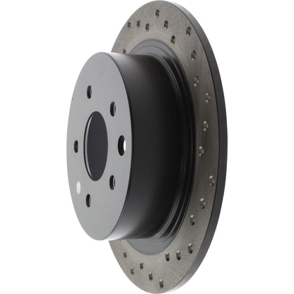 StopTech Sport Cryo Cross Drilled Brake Rotor; Rear Left