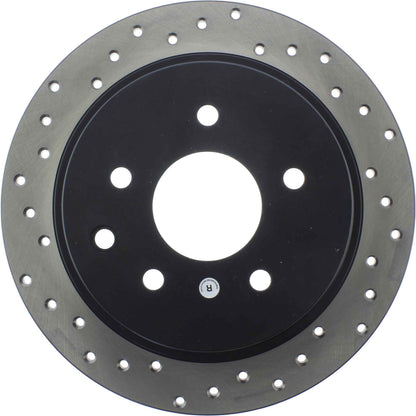 StopTech Sport Cryo Cross Drilled Brake Rotor; Rear Right