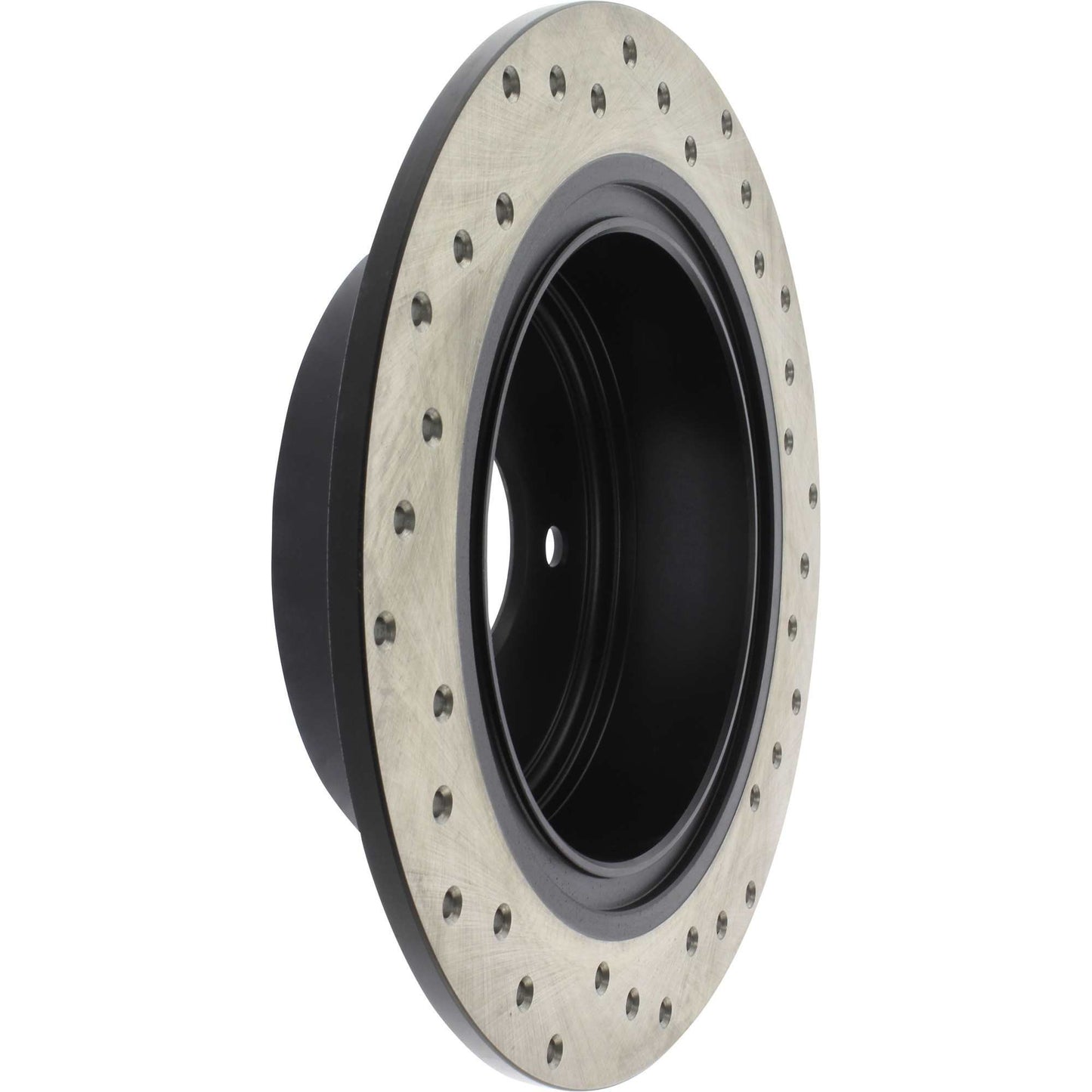 StopTech Sport Cross Drilled Brake Rotor; Rear Right