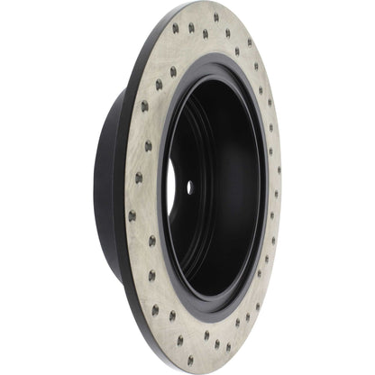 StopTech Sport Cross Drilled Brake Rotor; Rear Right