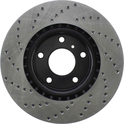 StopTech Sport Cryo Cross Drilled Brake Rotor; Front Left