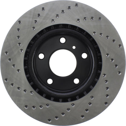 StopTech Sport Cryo Cross Drilled Brake Rotor; Front Left