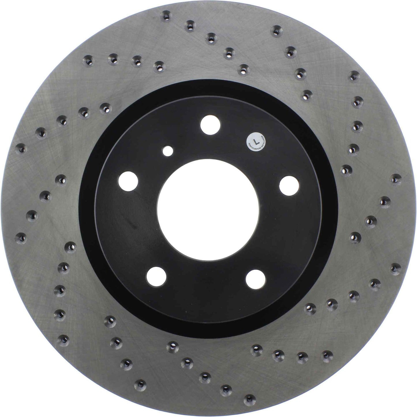 StopTech Sport Cryo Cross Drilled Brake Rotor; Front Left