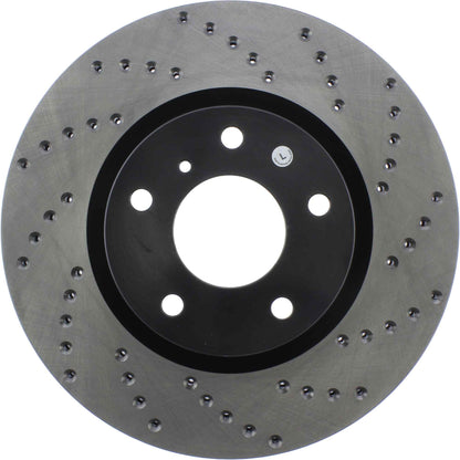 StopTech Sport Cryo Cross Drilled Brake Rotor; Front Left
