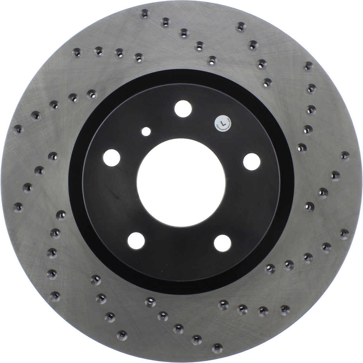 StopTech Sport Cryo Cross Drilled Brake Rotor; Front Left