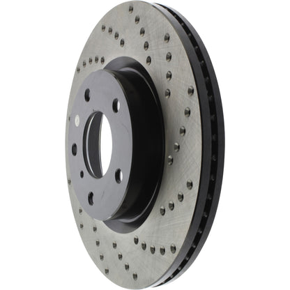 StopTech Sport Cryo Cross Drilled Brake Rotor; Front Left