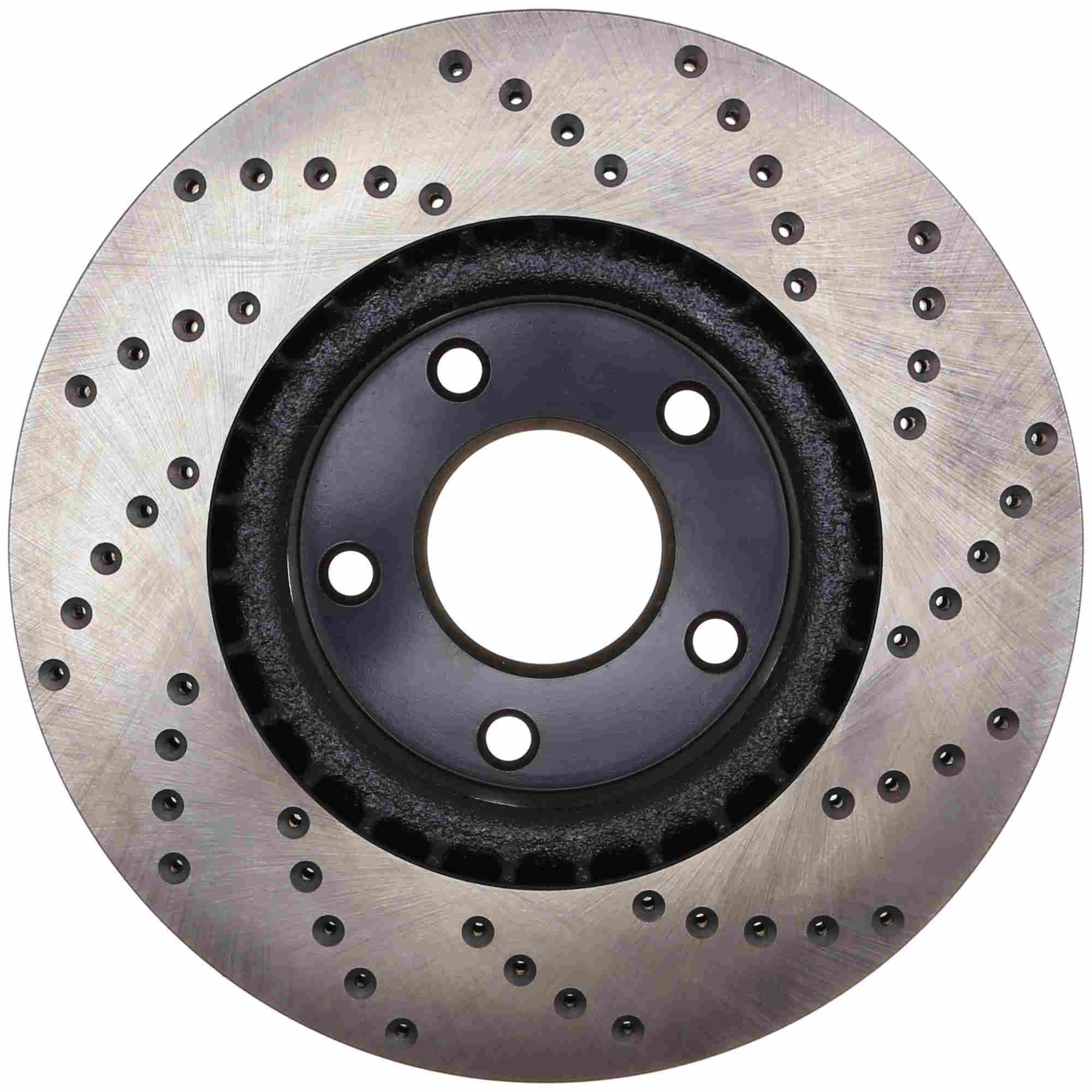 StopTech Sport Cryo Cross Drilled Brake Rotor; Front Right