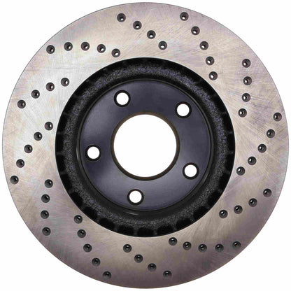 StopTech Sport Cryo Cross Drilled Brake Rotor; Front Right