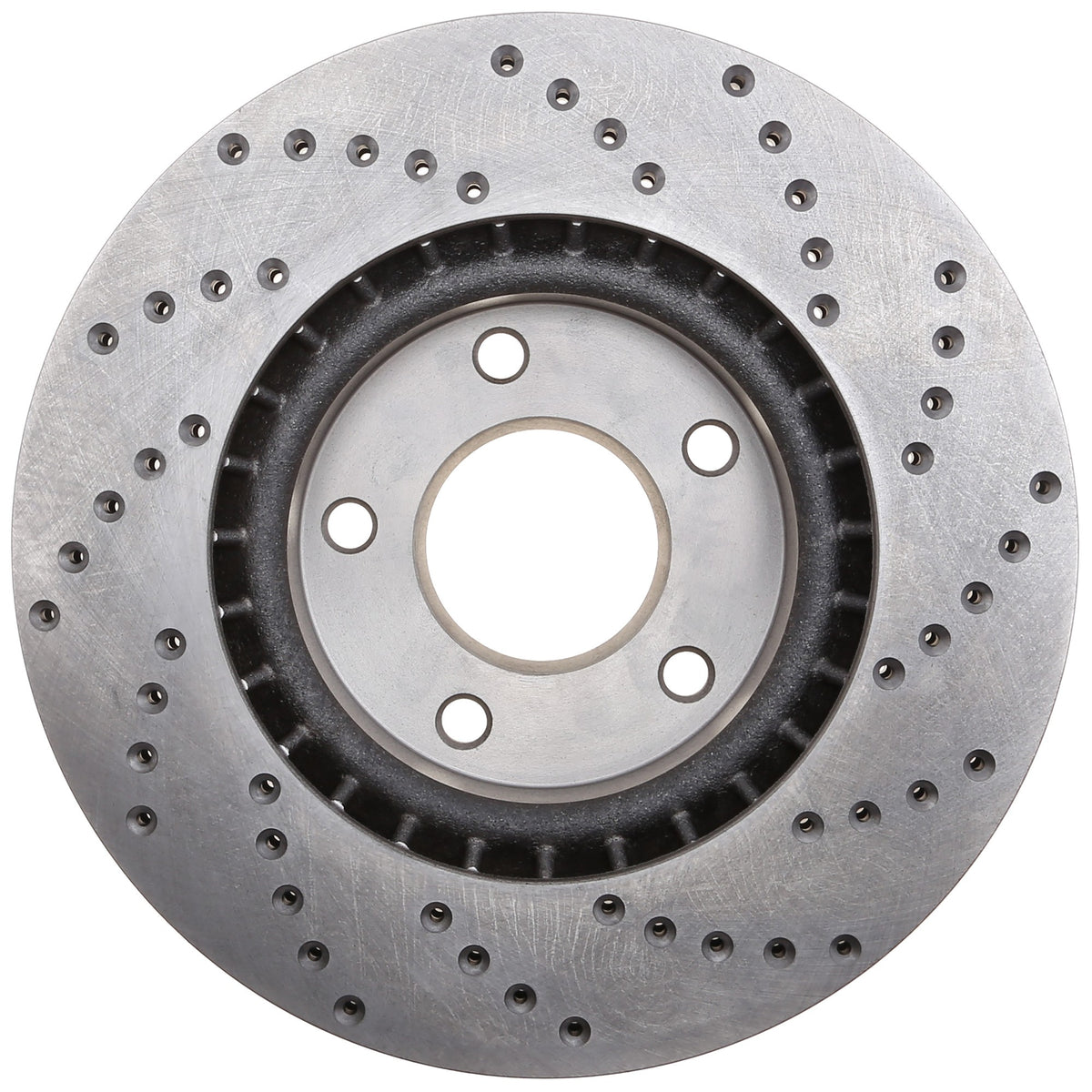 StopTech Sport Cross Drilled Brake Rotor; Front Right