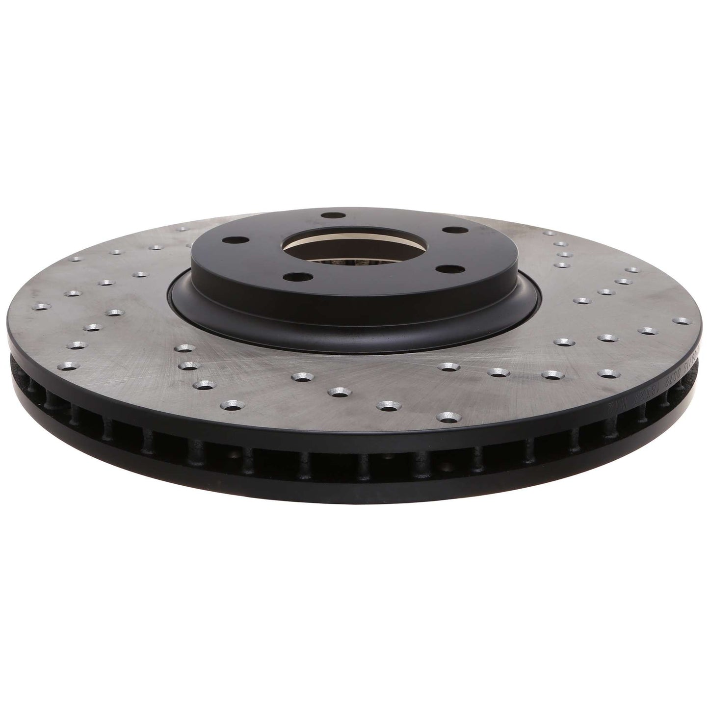 StopTech Sport Cross Drilled Brake Rotor; Front Left