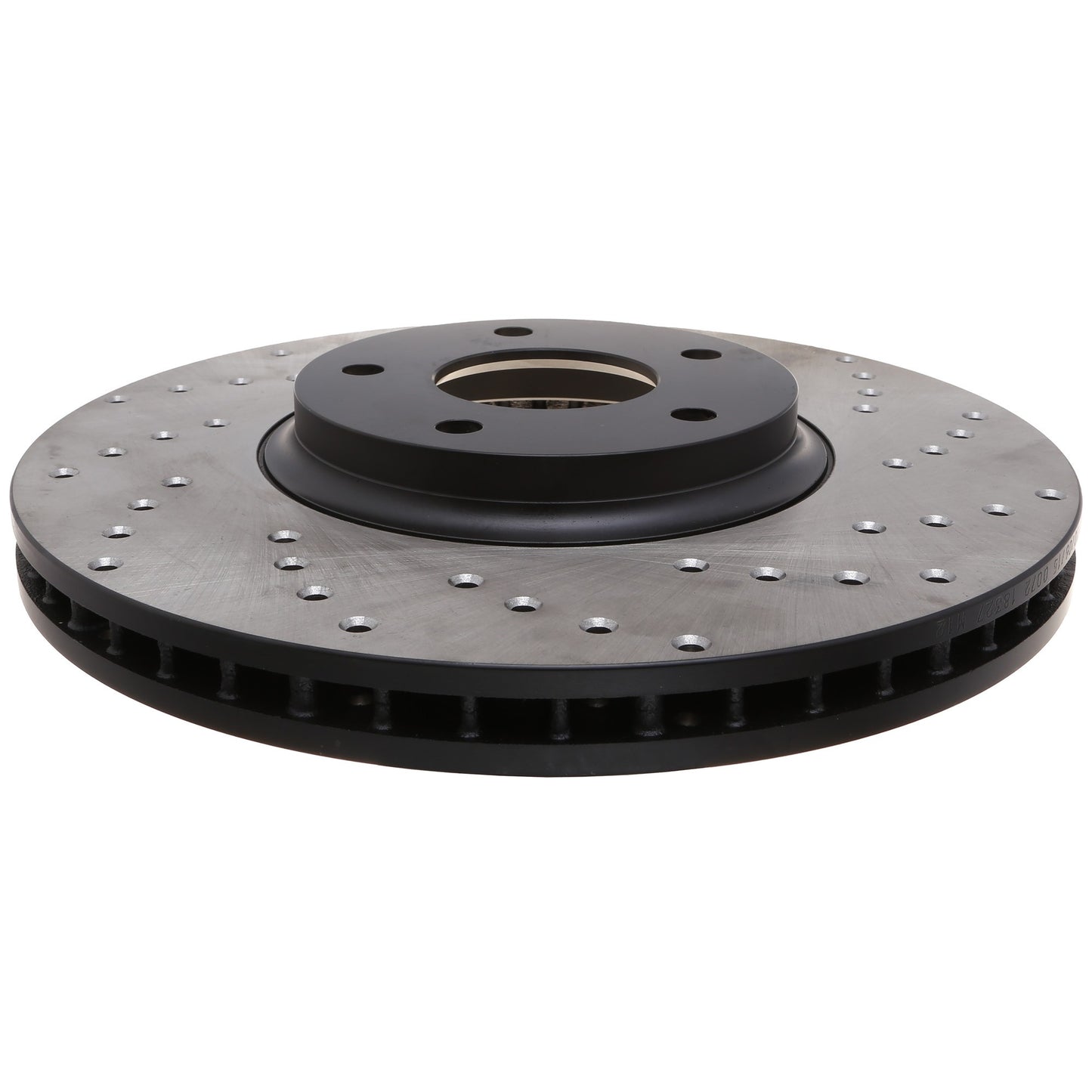 StopTech Sport Cross Drilled Brake Rotor; Front Left