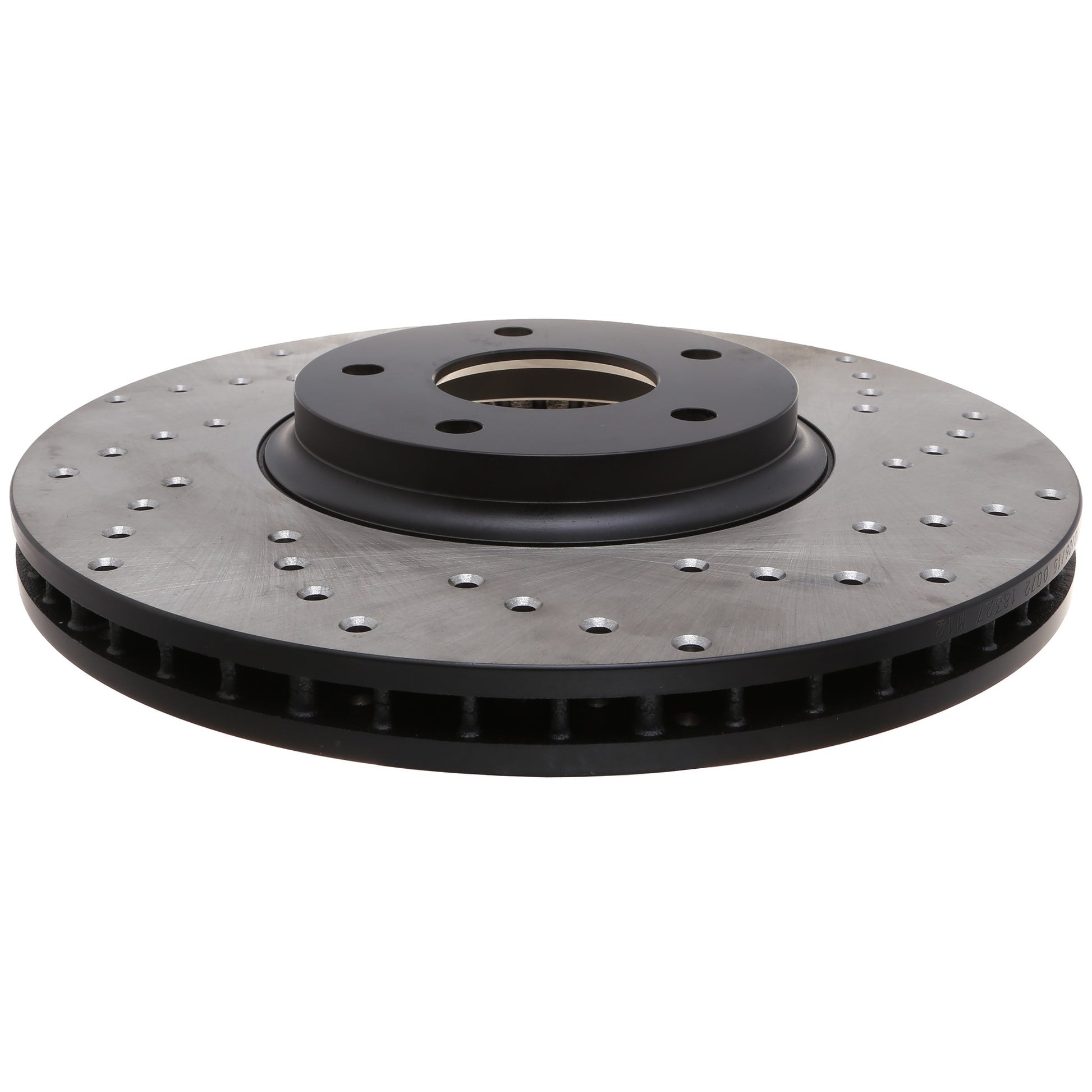StopTech Sport Cross Drilled Brake Rotor; Front Left