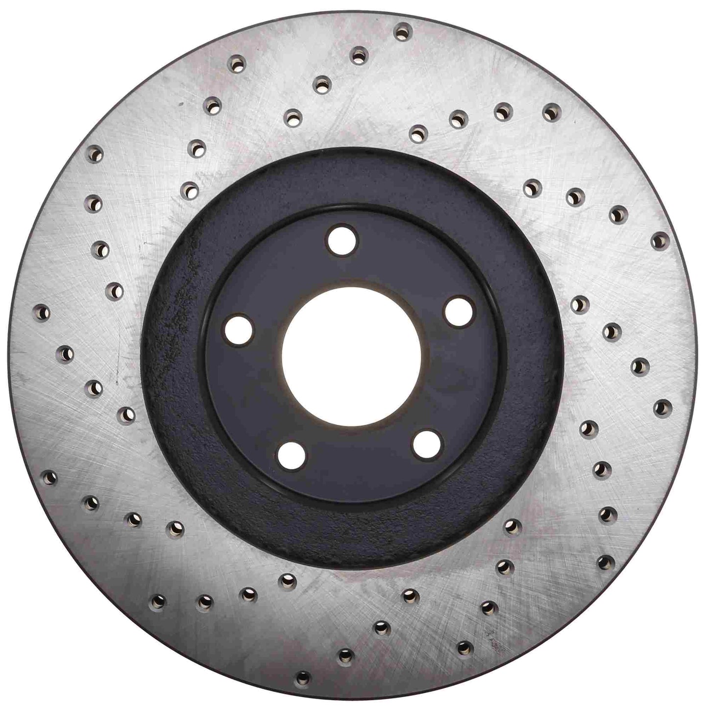 StopTech Sport Cross Drilled Brake Rotor; Front Left