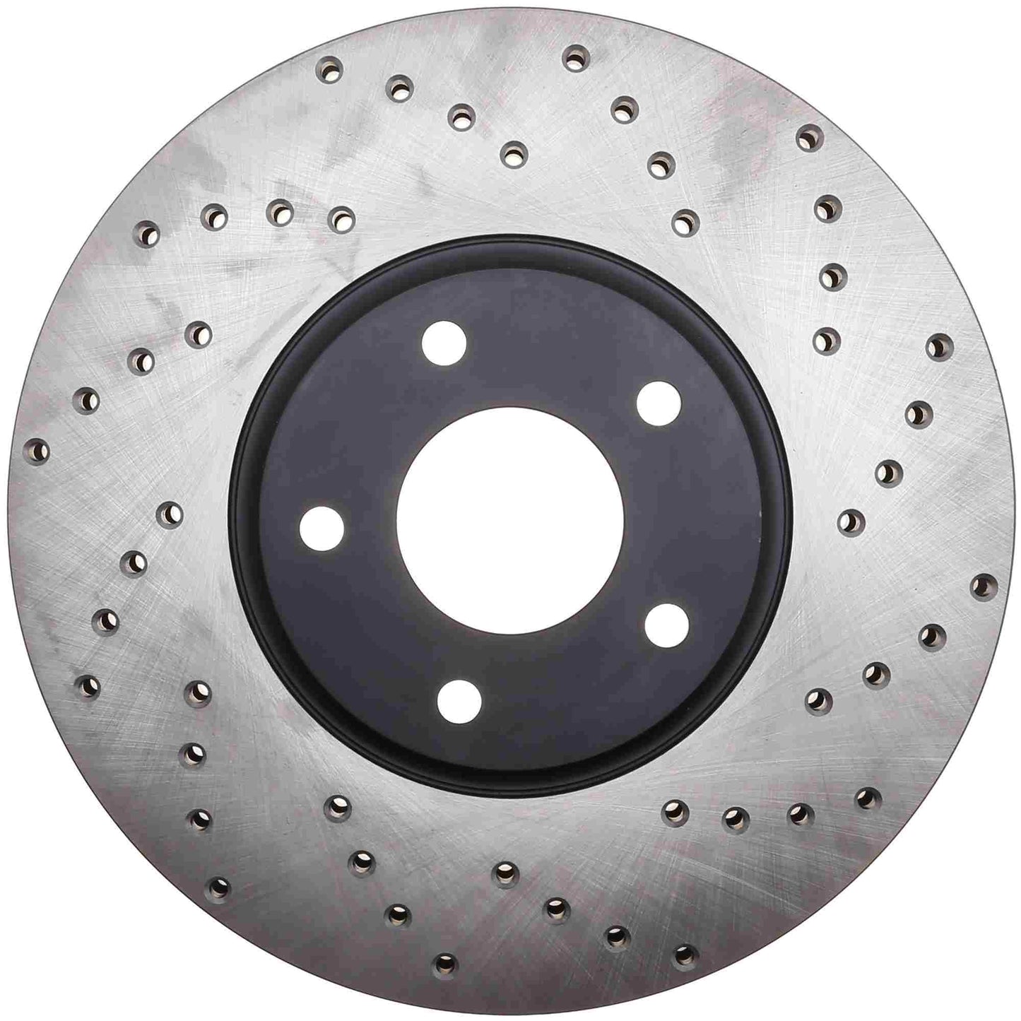 StopTech Sport Cross Drilled Brake Rotor; Front Left