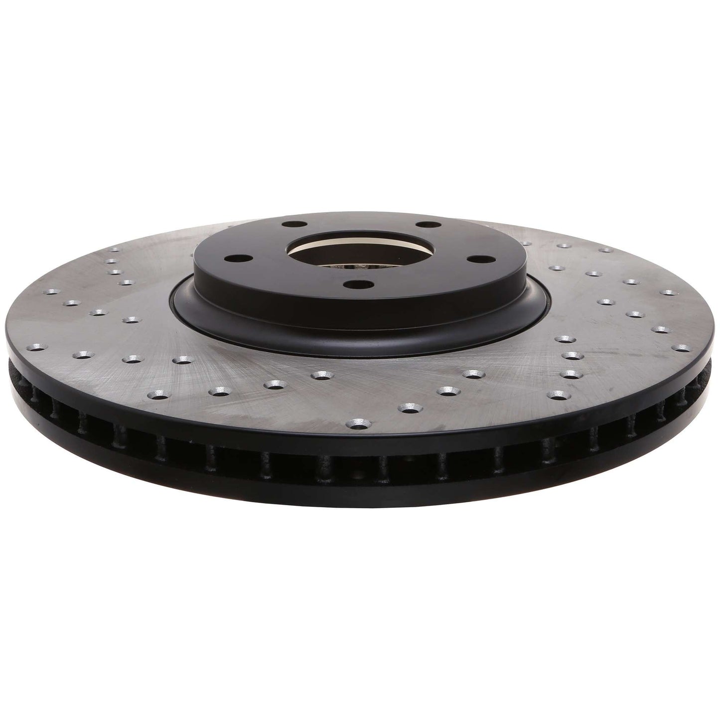 StopTech Sport Cross Drilled Brake Rotor; Front Right