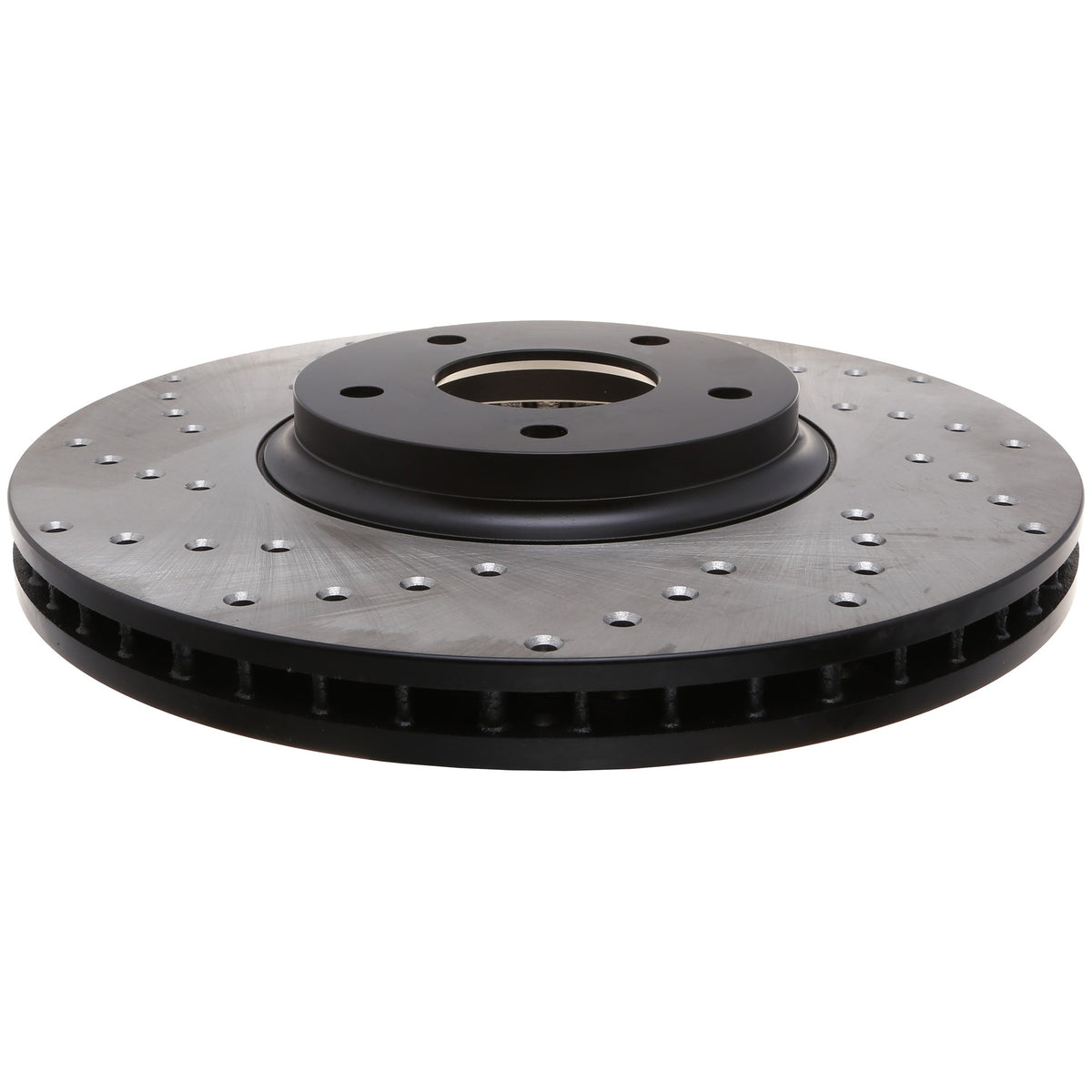 StopTech Sport Cross Drilled Brake Rotor; Front Right