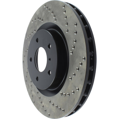 StopTech Sport Cryo Cross Drilled Brake Rotor; Front Left