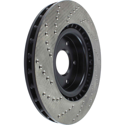 StopTech Sport Cryo Cross Drilled Brake Rotor; Front Left