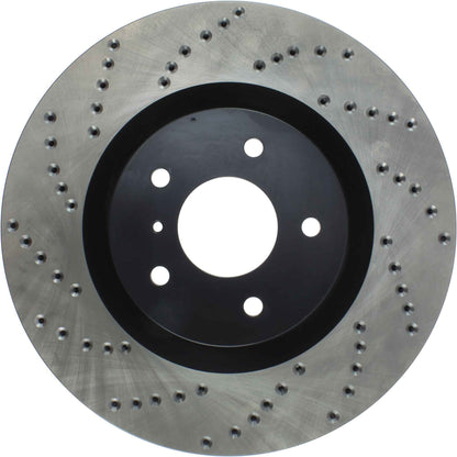 StopTech Sport Cryo Cross Drilled Brake Rotor; Front Right