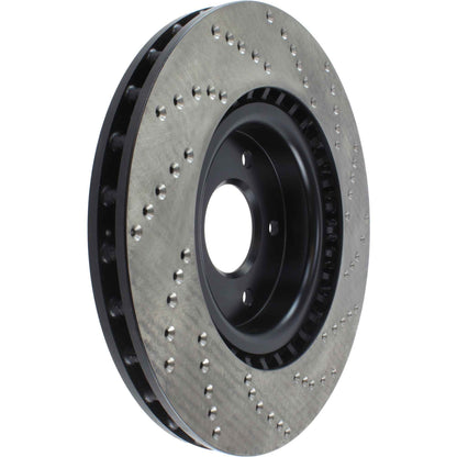 StopTech Sport Cryo Cross Drilled Brake Rotor; Front Right