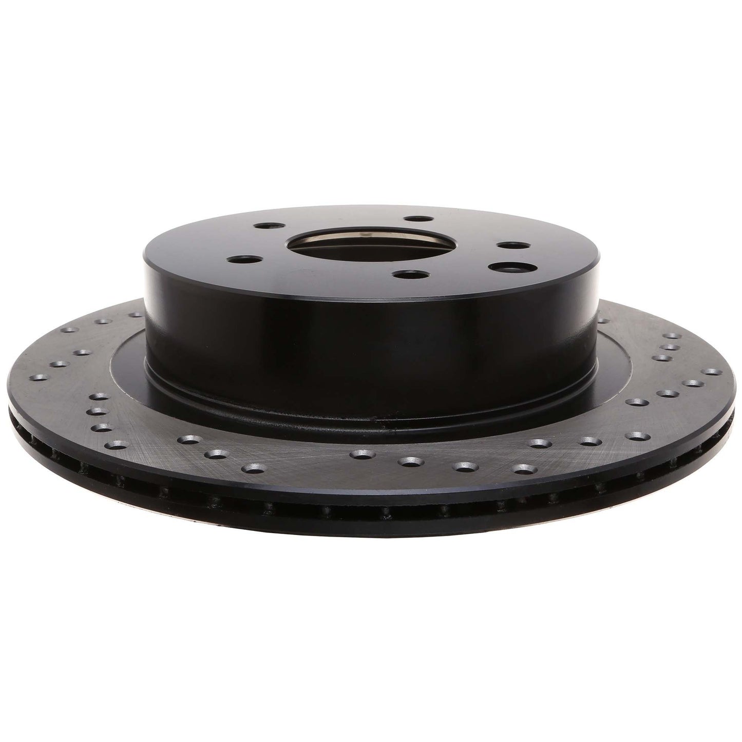 StopTech Sport Cross Drilled Brake Rotor; Rear Left
