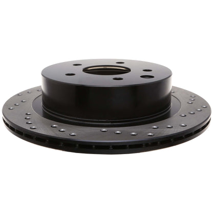 StopTech Sport Cross Drilled Brake Rotor; Rear Left