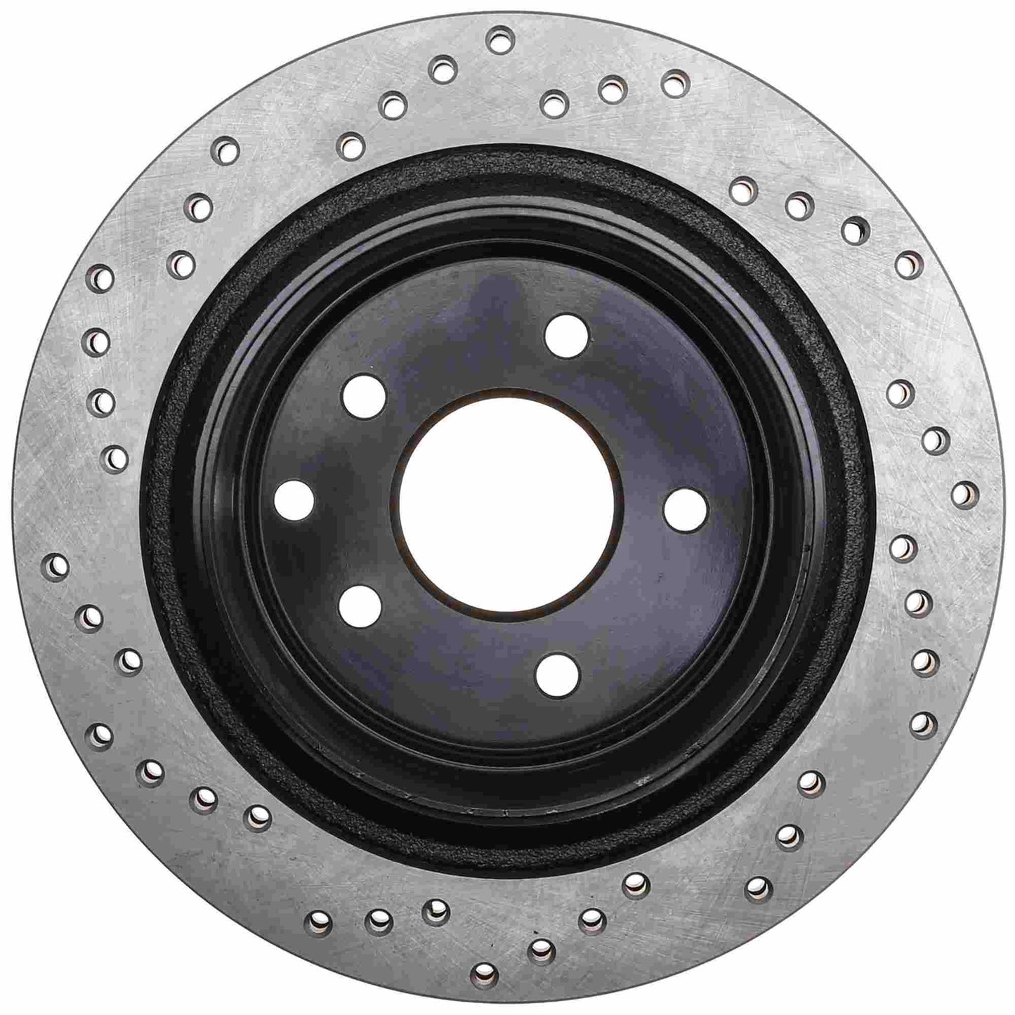 StopTech Sport Cross Drilled Brake Rotor; Rear Left
