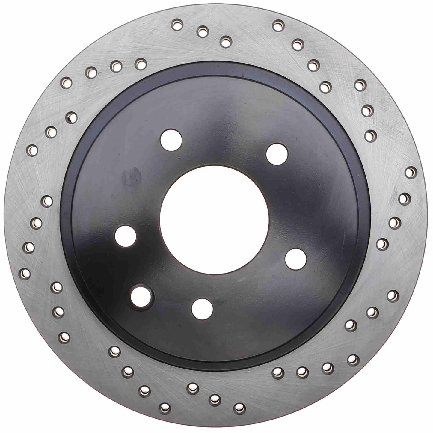 StopTech Sport Cross Drilled Brake Rotor; Rear Left