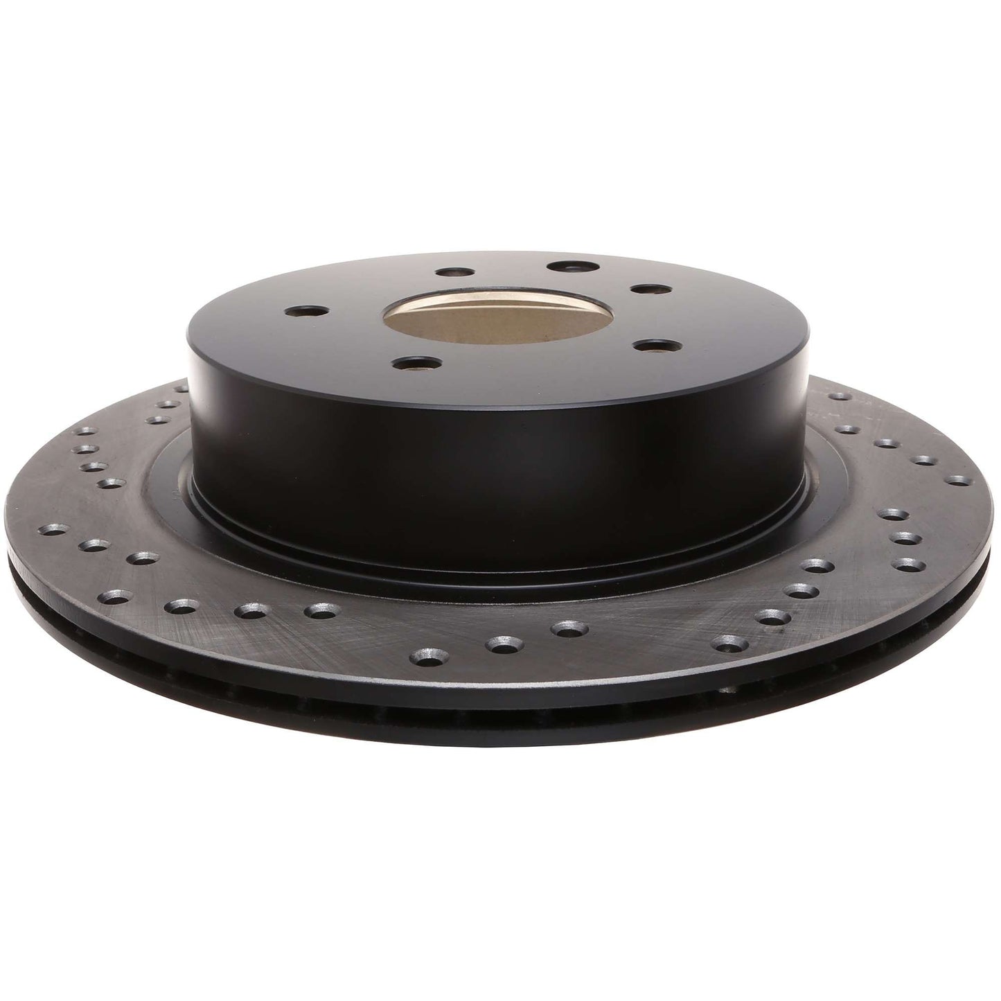 StopTech Sport Cross Drilled Brake Rotor; Rear Right