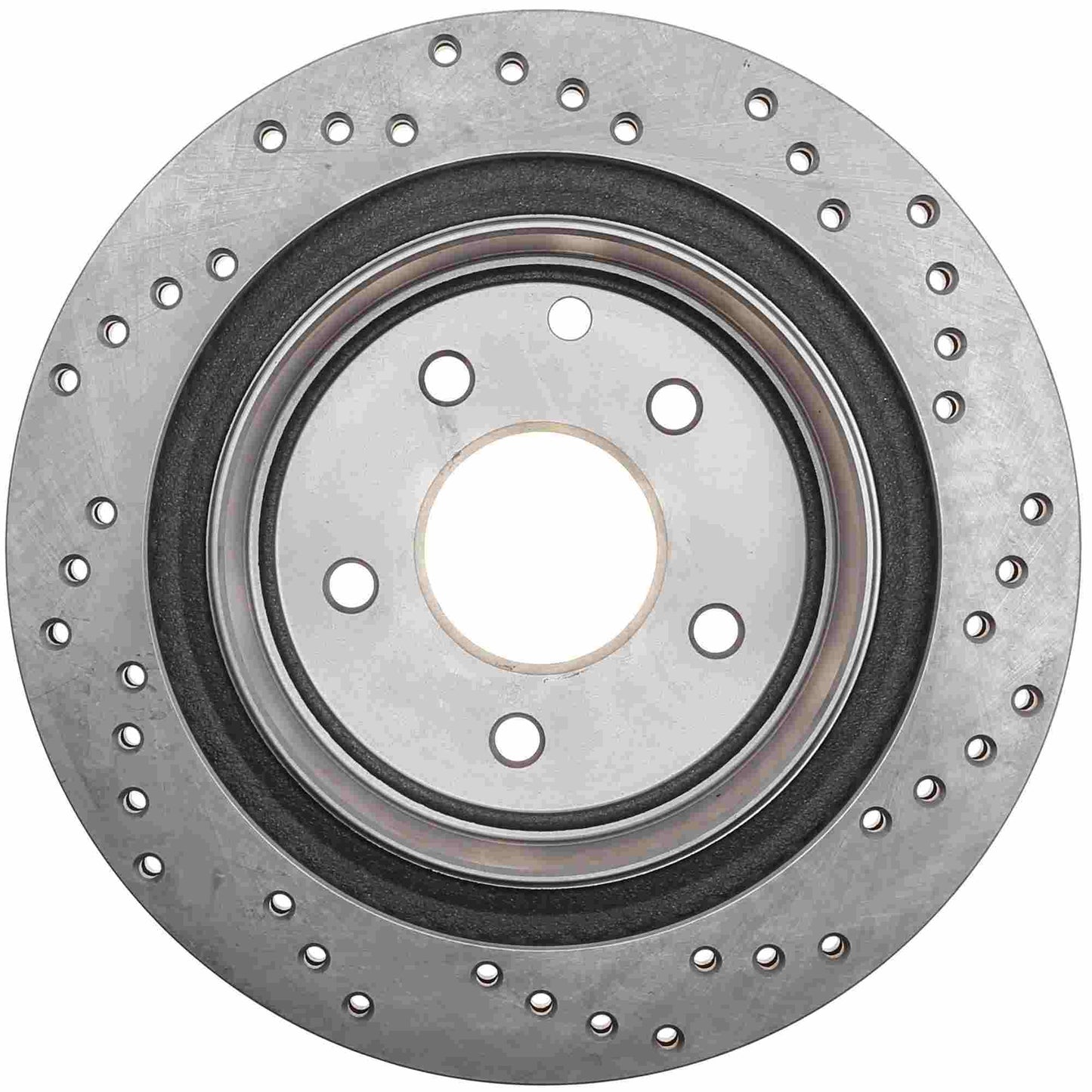 StopTech Sport Cross Drilled Brake Rotor; Rear Right