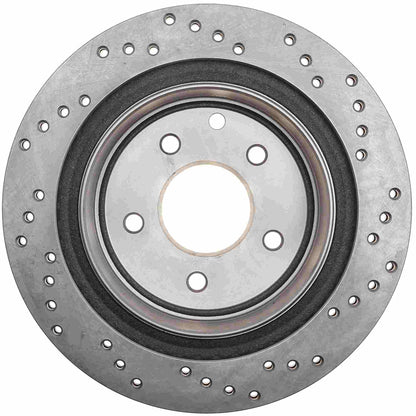 StopTech Sport Cross Drilled Brake Rotor; Rear Right