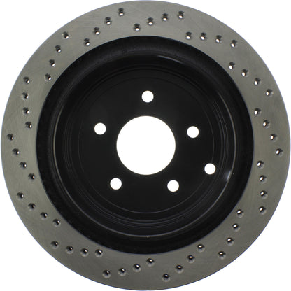 StopTech Sport Cryo Cross Drilled Brake Rotor; Rear Left