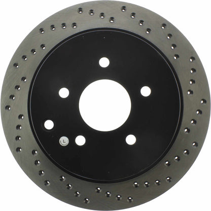 StopTech Sport Cryo Cross Drilled Brake Rotor; Rear Left