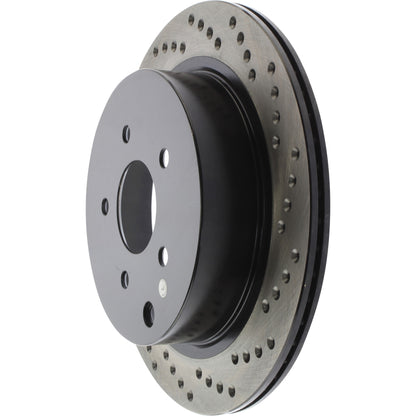 StopTech Sport Cryo Cross Drilled Brake Rotor; Rear Left
