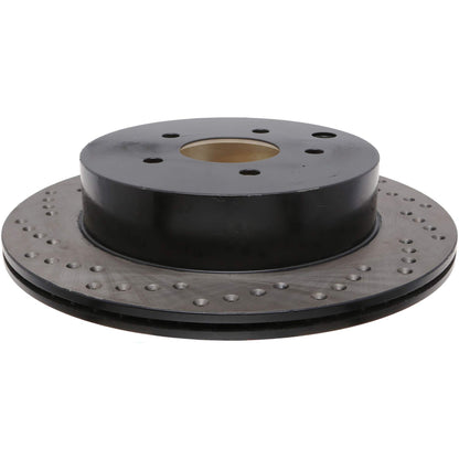 StopTech Sport Cryo Cross Drilled Brake Rotor; Rear Right