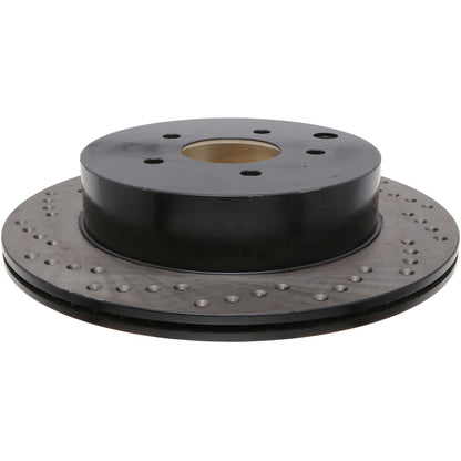 StopTech Sport Cryo Cross Drilled Brake Rotor; Rear Right