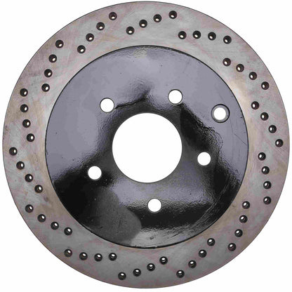 StopTech Sport Cryo Cross Drilled Brake Rotor; Rear Right
