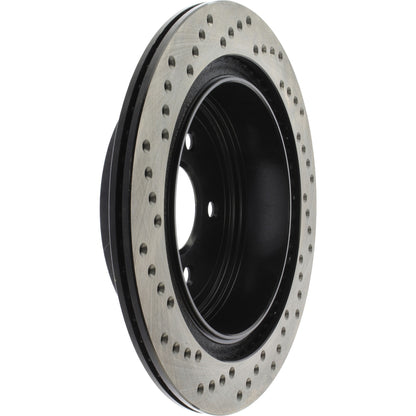 StopTech Sport Cross Drilled Brake Rotor; Rear Left
