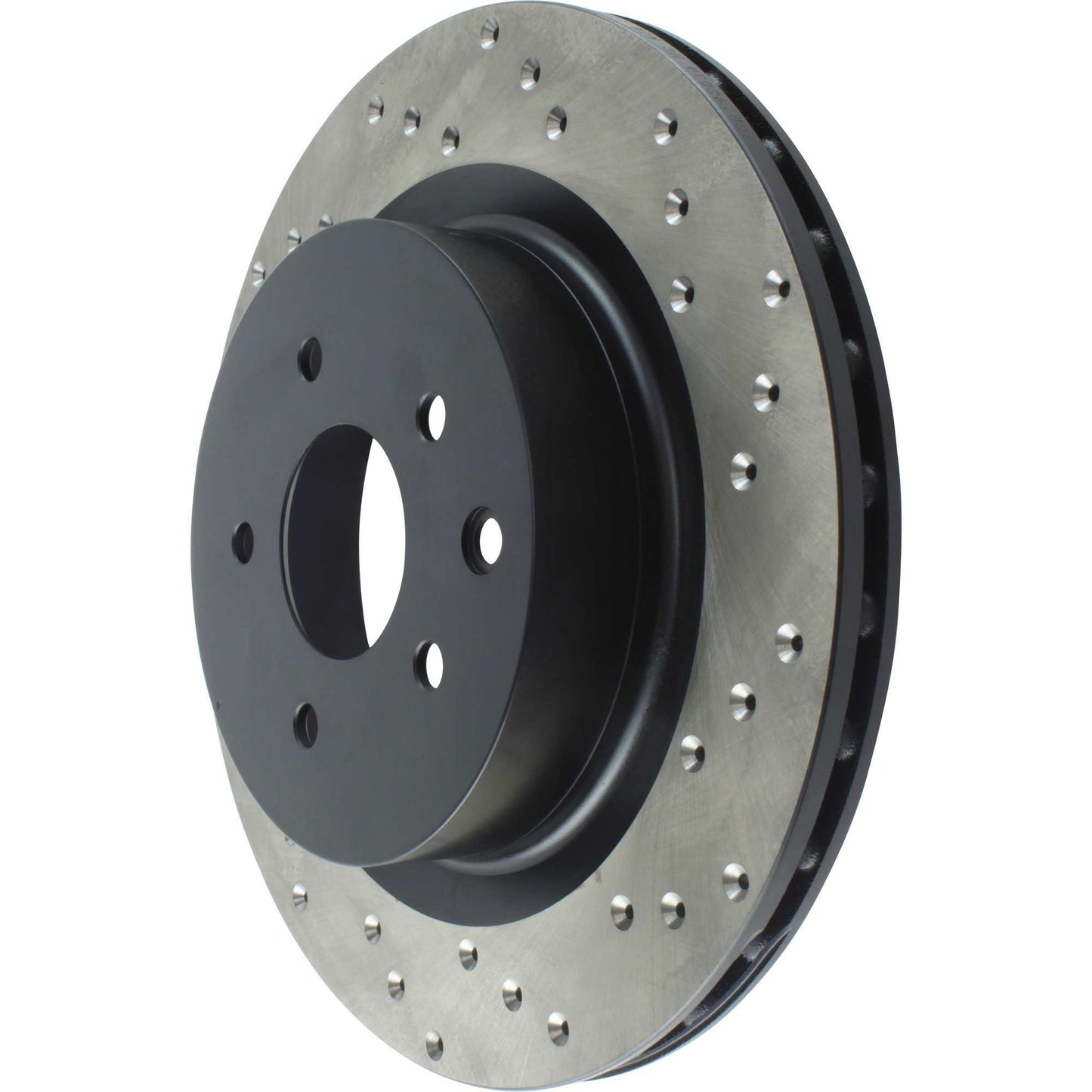 StopTech Sport Cross Drilled Brake Rotor; Rear Left