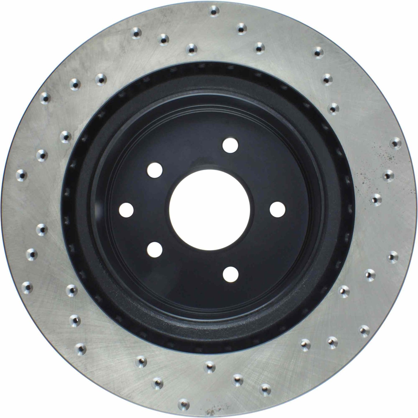 StopTech Sport Cross Drilled Brake Rotor; Rear Right