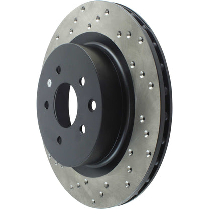 StopTech Sport Cross Drilled Brake Rotor; Rear Right