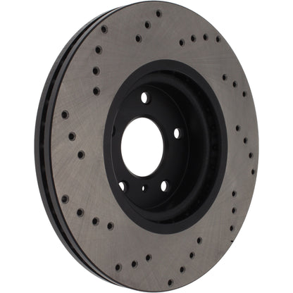 StopTech  Sport Cryo Cross Drilled Brake Rotor; Front Left